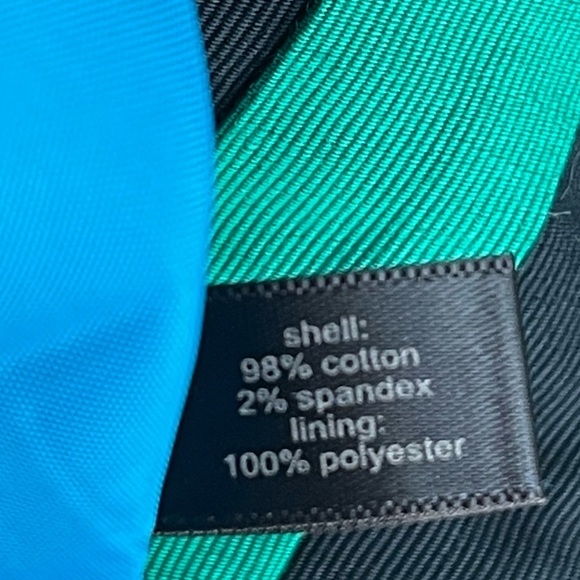 NEW The Limited Strapless Dress Preppy Colorblock Blue Green Black Stripes | 4 - Picture 10 of 10